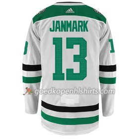 Dallas Stars MATTIAS JANMARK 13 Adidas Wit Authentic Shirt - Mannen